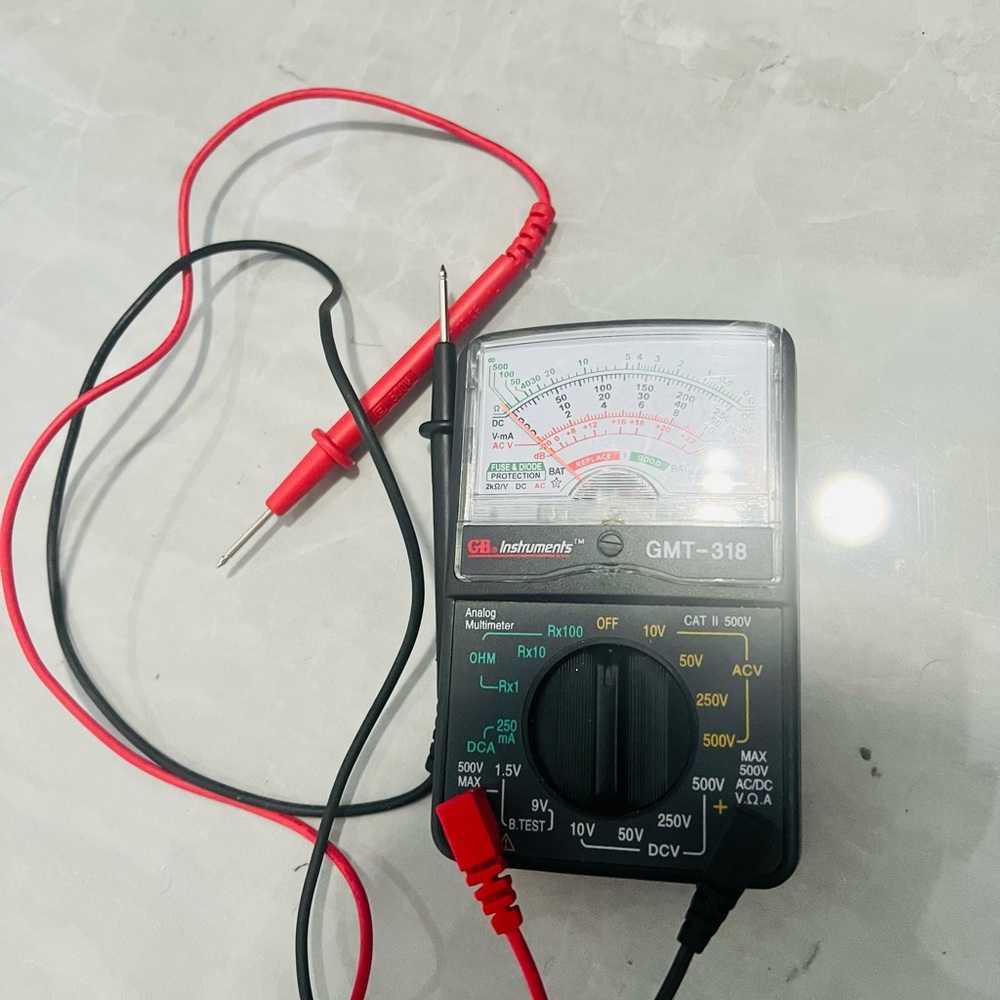 Gardner Bender GMT-318 Analog Multimeter, AC / DC Volt, 500V